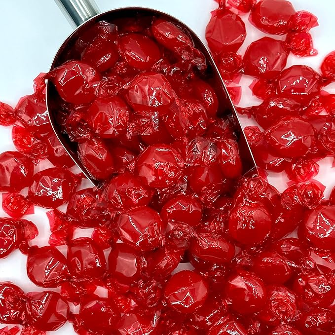 Cinnamon Discs Hard Candy - Bulk 1 Pound Individually Wrapped Red Cinnamon Candies (Approx 75 Pieces) - Holiday Bulk Candy