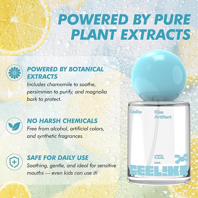Oral Spray – Fresh Breath, Dual Cooling Experience & Convenient On-The-Go Design – Perfect for Freshening Breath Anywhere, Anytime (Lemon, 1 Count)