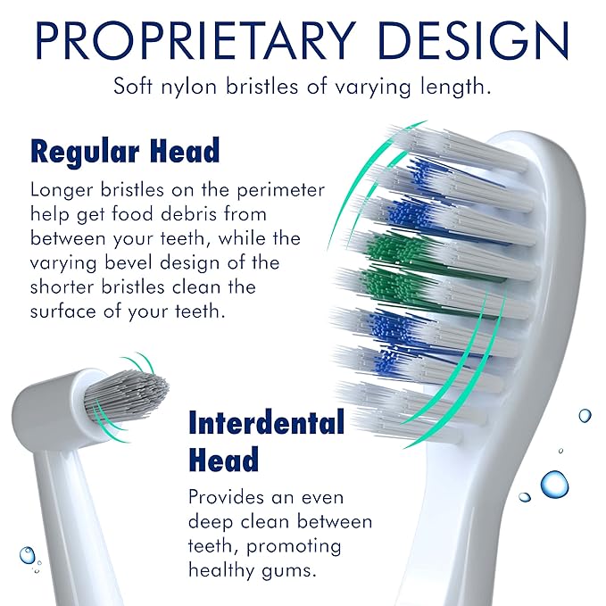 Sonic-FX Duo Rechargeable Electric Toothbrush Set - with 14 Brush Heads, 3 Modes, Smart Auto-Timer, Charging Dock Holder - Dual Handle Electric Tooth Brush for Adults & Kids, White
