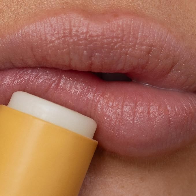 Poppy & Pout Lip Care Set | Lip Balm & Scrub | Sustainable Cardboard Tubes & Glass Jars, All Natural, Beeswax, Coconut Oil, Cruelty Free, Exfoliating & Moisturizing Lip Treatment (Lemon Bloom)
