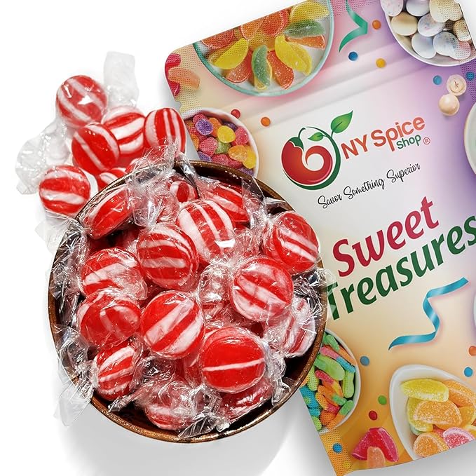 NY Spice Shop Cinnamon Candy - 3 Pound Cinnamon Discs Hard Candy - Cinnamons Bulk Hard Candy - Red Hot Cinnamon Candy Disks for Party Decorations