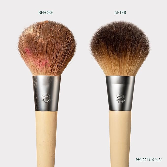 EcoTools Daily Makeup Brush Cleanser Spray, Quick Drying, Fragrance Free & Dermatologist Tested, Travel Size, TSA Approved, Cruelty-Free & Vegan 3 fl oz./89 ml. Bottle XL Refill