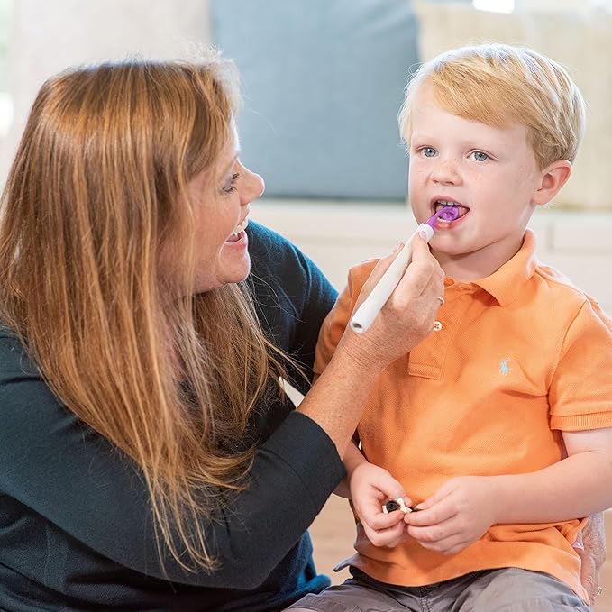 TalkTools Sensi Oral Sensory Therapy Tool with Soft Sensi Jaw Tips (Base with Tip White, 12 Tips)