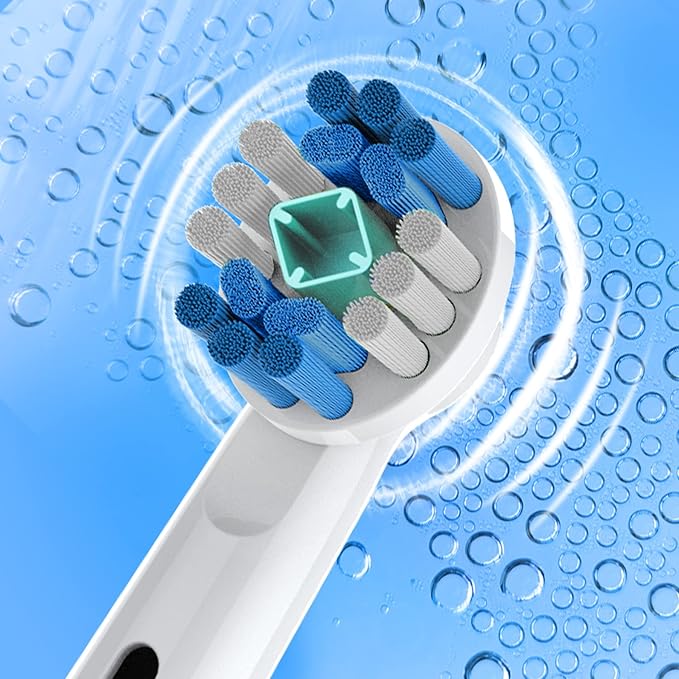 Replacement Toothbrush Heads Fit for Oral B Electric Toothbrushes, 4pcs, Polishing Cup for Whitening Action, Round Head Refills for Vitality, for Triumph, for Pro Series