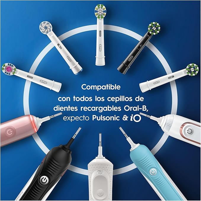 Oral-B Precision Clean Replacement Brush Heads, CleanMaximiser Bristles, Pack of 8