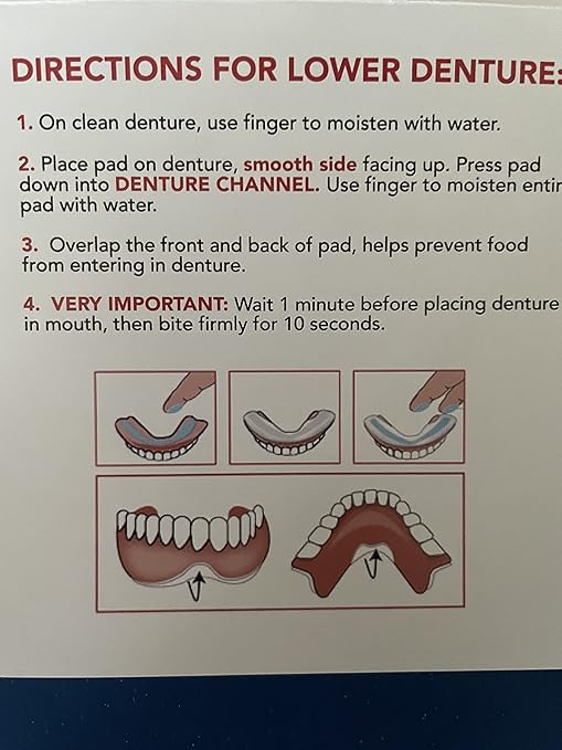 Adhesive Free Denture Pads | 30 Pack | Secure & Comfortable Fit | No Glue/No Mess | All Day Suction | Denture Glue Alternative | Safe, Natural & Non-Toxic (Upper)