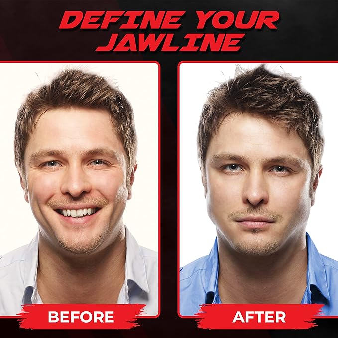 Mayena Jaw Exerciser for Men & Women | 3 Resistance Levels (6 pcs) Silicone Jawline Shaper Set | Powerful Jaw Trainer for Beginner, Intermediate & Advanced Users | Slims & Tones the Face