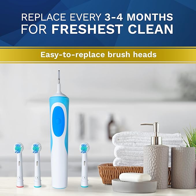 Replacement Toothbrush Heads Compatible with Oral B - 8 Pack Aster Toothbrush Head Compatible with Oral B Braun Professional Electric Brush Heads Refill for 7000/Pro 1000/9600/ 5000/3000/8000