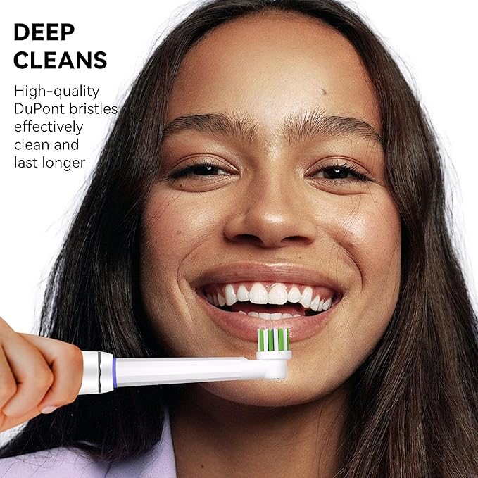 Replacement Toothbrush Heads Compatible with Oral-B Braun Pro 500/1000/1500/3000/3757/5000/7000/7500/8000, Professional Electric Brush Heads for Oral B Replacement Heads Refill,20 Pcs