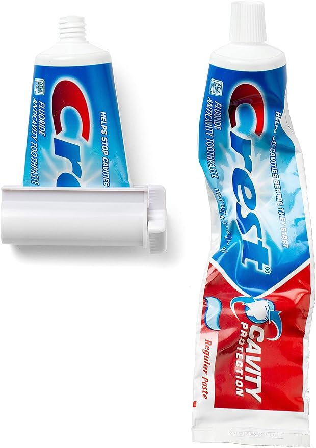 Toothpaste Squeezer (2-Pack) Tube Roller Winder Economical, Saves Toothpaste, Creams, Paint & More – Puts an end to Waste - Simple and Practical for Every Home