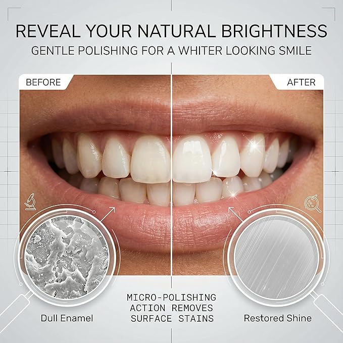 Hydroxyapatite Powder – 100% Pure Hydroxyapatite Powder for Enamel Care – Fluoride-Free, Non-Toxic DIY Toothpaste Ingredient – Natural Oral Health Alternative (1.8 oz / 50g)