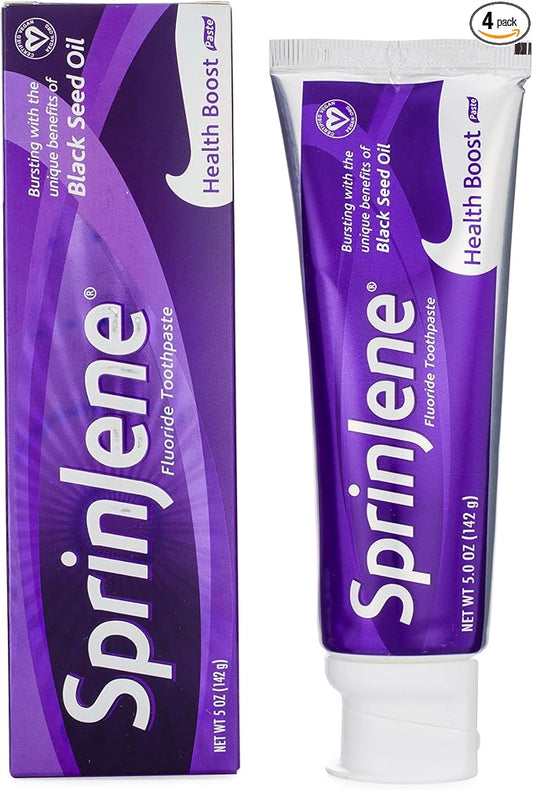 SprinJene Original Health Boost Toothpaste | Cavity Protection Fluoride Toothpaste for Healthy Teeth | 4 Pack