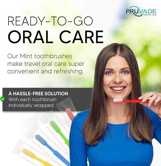 150 Pack Disposable Toothbrushes with Toothpaste, Built in | Prepasted Toothbrushes Individually Wrapped | Single Use Waterless Tooth Brush Soft Bristles for Airbnb, Hotel, Camping, Travel