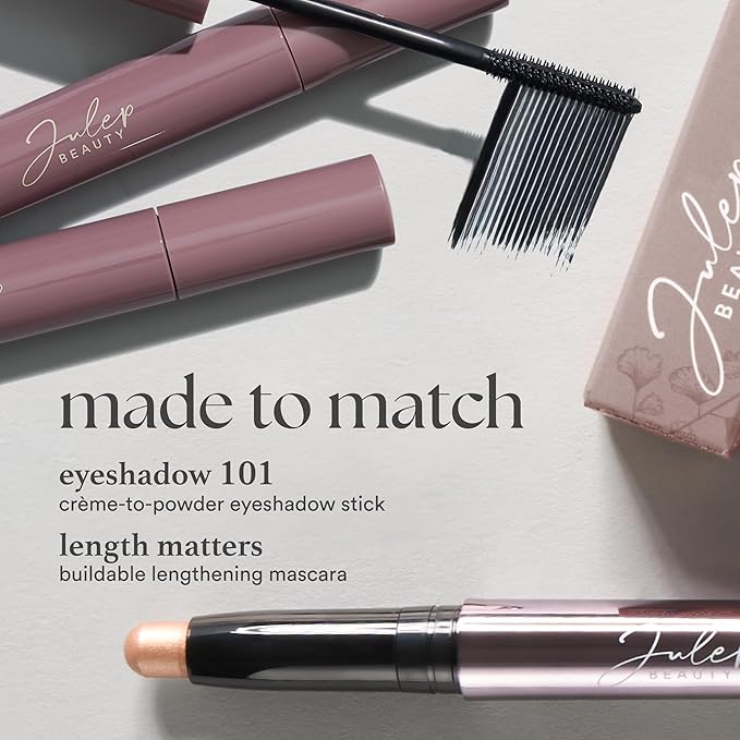 Julep Eyeshadow 101 Cream-to-Powder Waterproof Shadow Stick – Lavender Matte – Long-Lasting, Crease-Proof, Light Purple Matte Cream Eyeshadow with Built-in Smudger