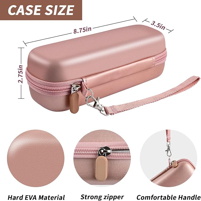 Toothbrush Travel Case Compatible with Oral-B Pro 1000, 2000, 3000, 3500, 1500/ for Philips Sonicare ProtectiveClean 4100 5100 Electric Toothbrush with Mesh Pocket for Accessories - Gold (Bag Only)