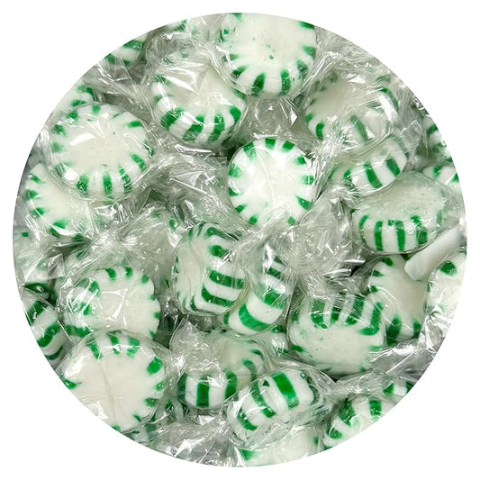 Arcor Starlight Spearmint Candy, 5 Pound Bulk Spearmint Hard Candy (Approx. 375 pcs.), Individually Wrapped Spearmints, Green Candy