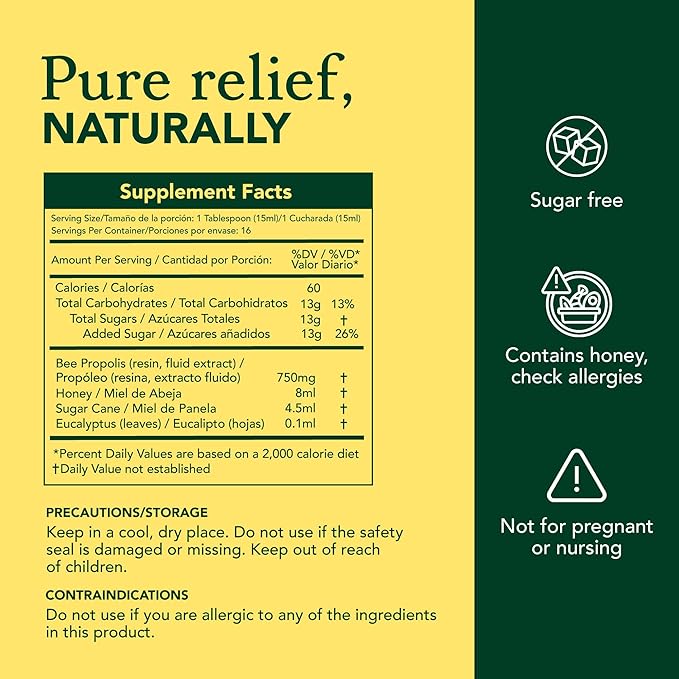Vall-Eucamiel - Eucamiel Oral Solution - 8 fl oz (240 ml) - Eucalyptus Flavor - Supports Natural phlegm Expulsion and soothes Throat for Everyday Respiratory Comfort