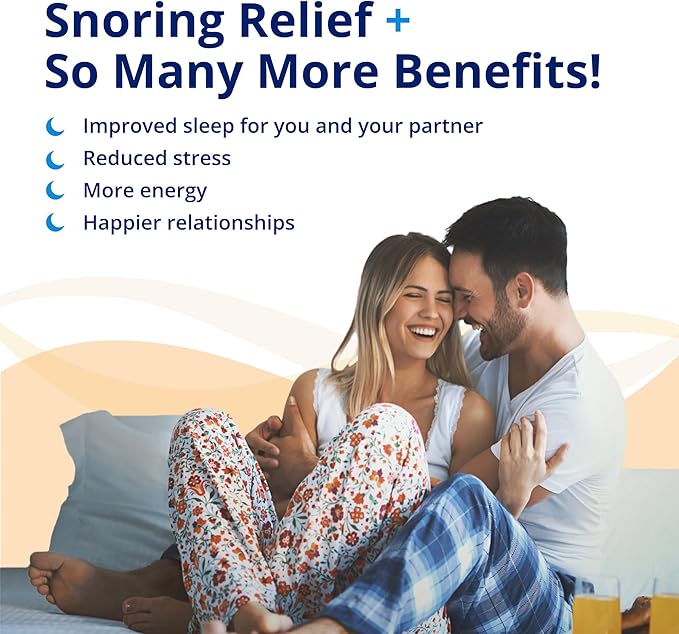 ZQuiet, Anti-Snoring Mouthpiece, Starter Pack with 2 Sizes, Living Hinge & Open Front Design for Comfort & Easy Breathing, Blue