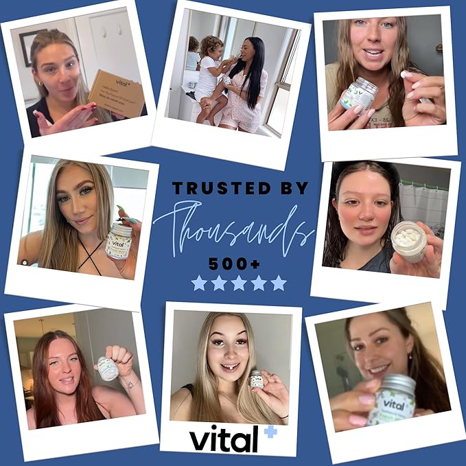 Vital Toothpaste Tabs with Nano-Hydroxyapatite | Berry Blast | Remineralizes Teeth | Kids Love It! | Fluoride Free | Plastic Free & Eco Friendly | Travel & TSA Approved | 248 Tablets (4 Months)
