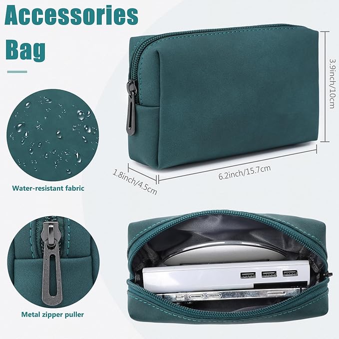 HYZUO 15-16 Inch Laptop Sleeve Case with Stand Feature for MacBook Pro 16 M4/M3/M2/M1 Pro/Max 2025-2019, XPS 15, MacBook Pro 15 2015-2012, Samsung Galaxy Book Flex/Pro 15, Dark Green