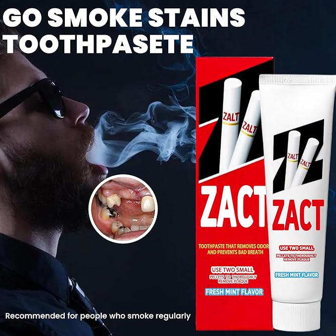 Smokers Toothpaste，Removes Tobacco and Tea Stains，removes Yellowing, and removes Bad Breath (2)