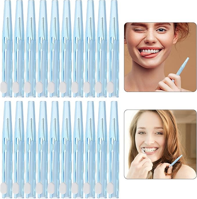 40pcs Interdental Toothbrush for Braces Push-Pull Cleaning Brush Kit with Soft Bristles Lightweight Ergonomic Handle for Teeth Flossing and Oral Care