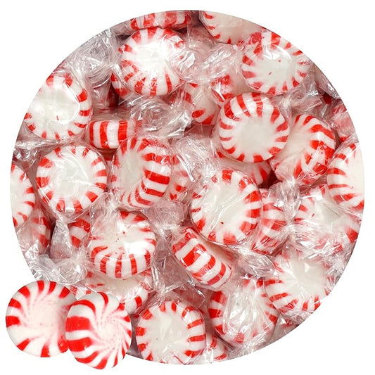 Arcor Starlight Peppermint Candy, 5 Pound Bulk Hard Candy (Approx. 375 pcs.), Individually Wrapped Peppermint, Starlight Mints