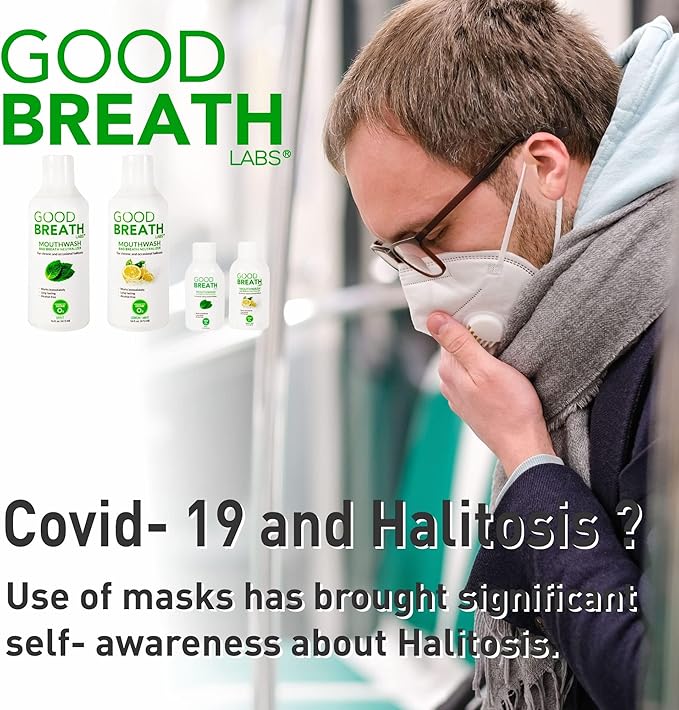 Goodbreath Mouthwash - Mint Mouth Rinse for Chronic Halitosis - New Ozone Technology Oral Rinse - Halitosis Treatment & Bad Breath Neutralizer - Mouthwash for Gum Diseases - Alcohol-Free | 3 Pack