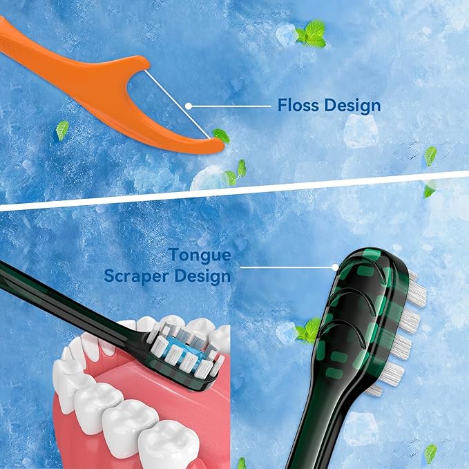 40Pack Disposable Toothbrush with Pre-Pasted Toothpaste 5-in-1 Mini Travel Toothbrush Deep Clean with Toothpick, Flosser, Tongue Scraper for Superior Oral Hygiene, Individually Wrapped