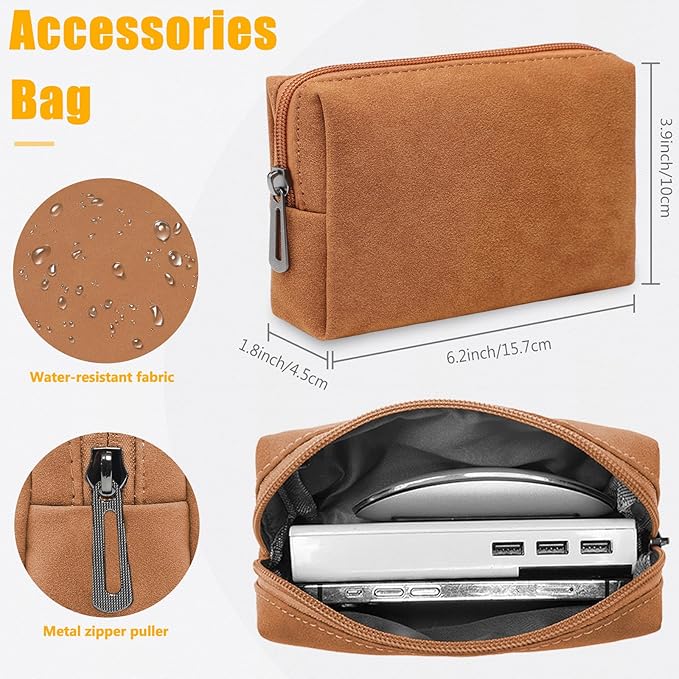 HYZUO 15-16 Inch Laptop Sleeve Case with Stand Feature for MacBook Pro 16 M4/M3/M2/M1 Pro/Max 2025-2019, XPS 15, MacBook Pro 15 2015-2012, Samsung Galaxy Book Flex/Pro 15, Brown