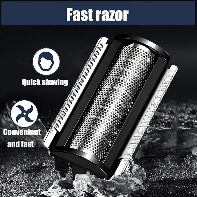 Shaver Replacement Blade compatible with MANSCAPED The Lawn Mower 5.0 Ultra SkinSafe Replacement Foil Shaver Head Refill (Black-Lawn Mower 5.0 Foil Blade)