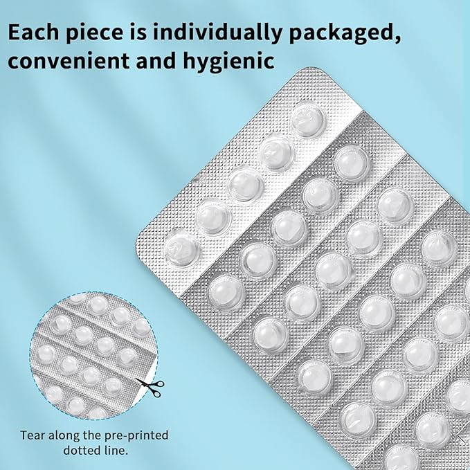 Orthodontic Wax 120 Pack, Easy to Mold Braces Wax, Dental Wax Long-Lasting Hold, Portable and Easy to Tear,Food Grade Relief Wax for Home Travel Office (Mint)