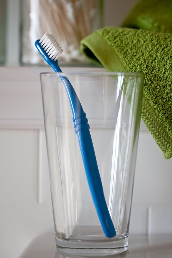 Preserve Eco Friendly Adult Toothbrushes, Made in The USA from Recycled Plastic, Lightweight Package, Ultra Soft Bristle BPA Free Tooth Brush, Colors Vary, 6 Pack