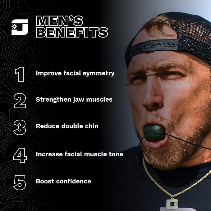 Jawzrsize Pop N Go and Custom Fit Jaw Enhancer Bundles- Jaw, Face, and Neck Exerciser and Toner