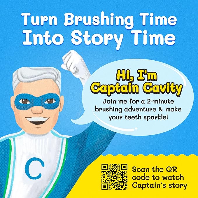 Kids Soft Bristle Superhero Toothbrush for Ages 2+, Gentle and Cute Toothbrush for Children with Replaceable Brush Head, Ergonomic Handle Kids Brush for Teeth Care Ideal for Toddlers, Superhero Design