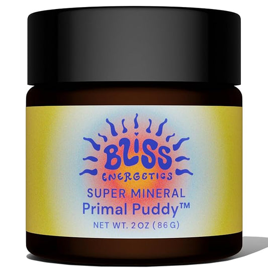 Bliss Energetics Primal Puddy - 2oz Remineralizing Tooth Leave On Paste - Hydroxyapatite, Tallow, Colostrum, Shilajit - All Natural Preservative & Chemical Free