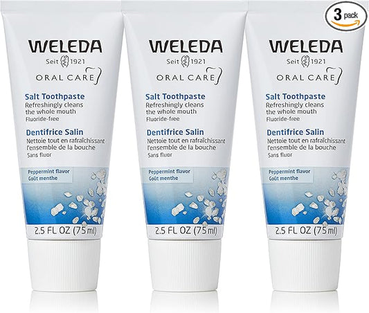 Weleda Natural Salt Toothpaste. 2.5 Fluid Ounce (Pack of 3)