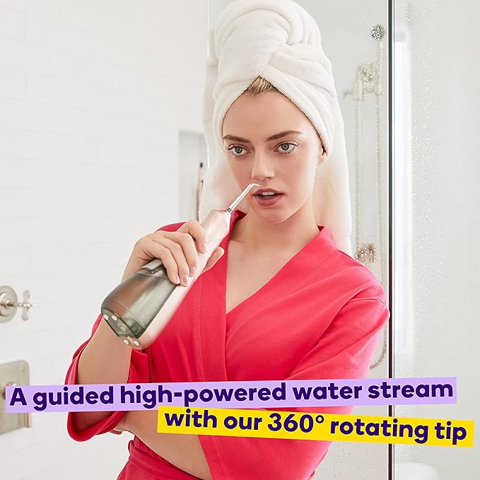 BURST Electric Water Flosser Replacement Tips (Classic/2 Pack) | for Fresh Breath & Healthy Gums | Plaque Removal Between Teeth, Braces & Dental Work