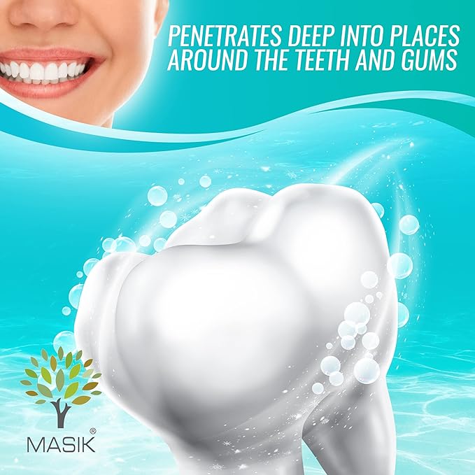 Masik Natural Mint Toothpaste – Whitening & Sensitive Teeth | Dead Sea Salt | Stain & Plaque Remover | Bleeding Gums & Canker Sore Care | Fluoride & SLS-Free | Non-Foaming | Made in Israel