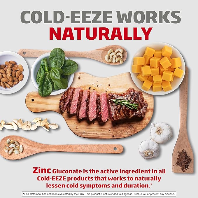Cold-Eeze Sugar-Free, Natural Wild Cherry Zinc Lozenges, 25 Ct (Pack of 2)