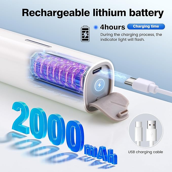 Electric Toothbrush for Adults Sonic Vibration Deep Mouth Cleaning Teeth Whitening Free 4 Toothbrush Heads Super Soft Bristles 3 Modes 90 Days Lifespan IPX7 Waterproof (Color Available)