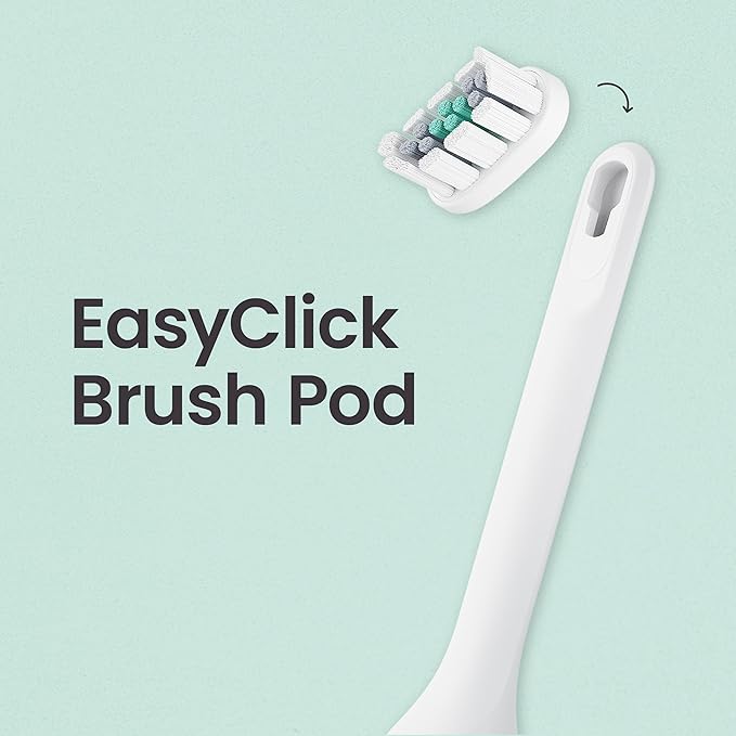 quip Ultra Brush Pod Refill Heads - 4 Pack - Verified quip Brush Head Refills for Sonic Electric Toothbrushes - Soft Bristles, Compact - Last 3 Months Each - White