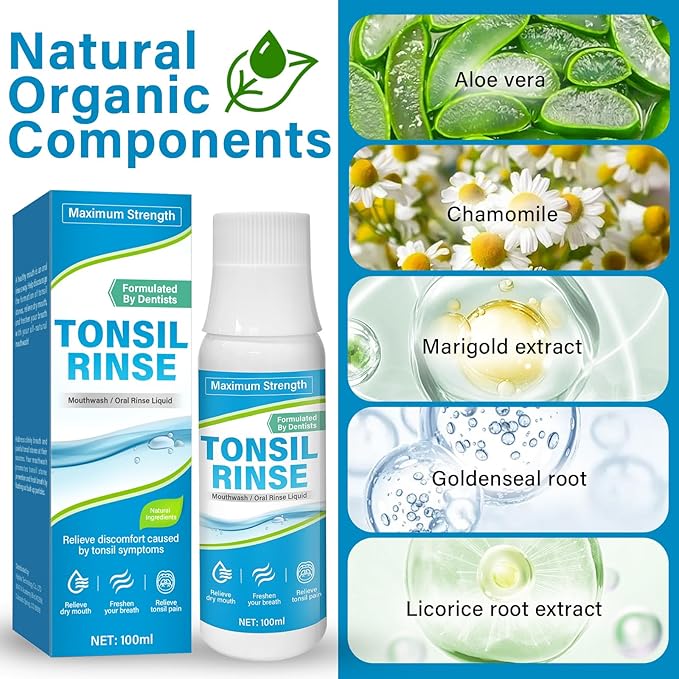 Tonsil Stone Mouthwash, Tonsil Stone Remover, 2 Count
