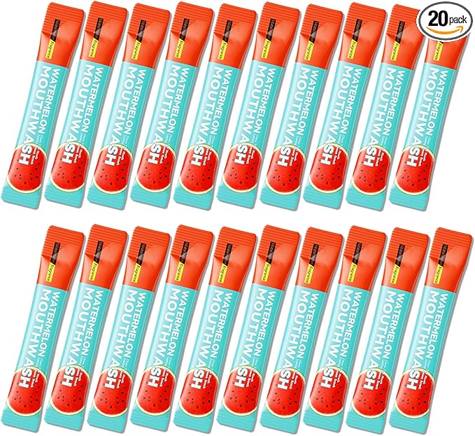 Travel Size Mouthwash,Mini Mouthwash Travel Size Bulk Portable Mouth Wash Set,Individual Small Travel Mouth Wash Packets for Fresh Breath(Pack of 20) H