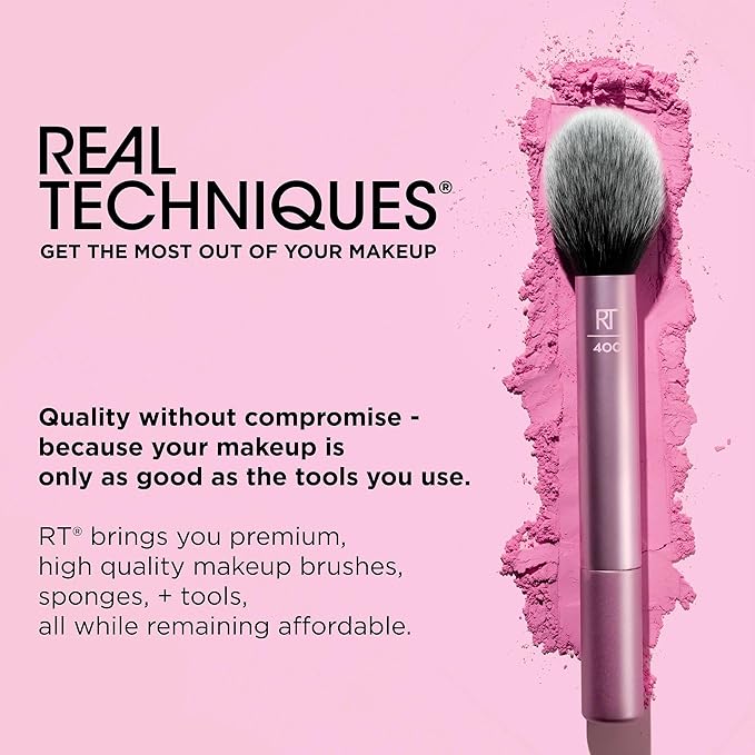 Real Techniques Cherry On Top MesmerEYES Brush Trio, Limited Edition Makeup Brush Set, Synthetic Bristles, Eyeshadow Blending Brushes, Vegan & Cruelty-Free, For Powder & Cream Shadow, 3 Piece Set