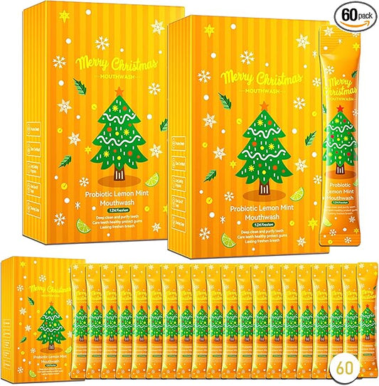 60PCS Travel Size Mouthwash,Portable Mini Mouthwash,Long-Lasting Freshness Travel Mouth Wash for Oral Care A55