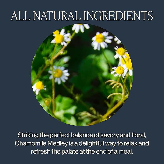 Rishi Tea Chamomile Medley Herbal Tea - Organic, Caffeine Free Loose Leaf Tea, Sleep Friendly Calming Chamomile Flowers with Lemon Verbena & Mint - 4 Ounces, 28+ Servings