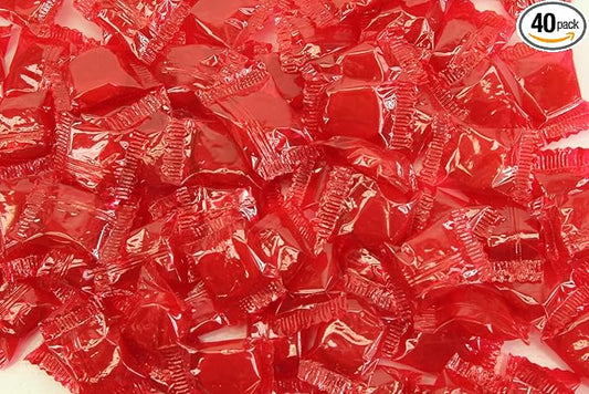 Planet Sweets Cinnamon Buttons Discs Hard Candy - 1.5 Pounds - Individually Wrapped Bulk Candies
