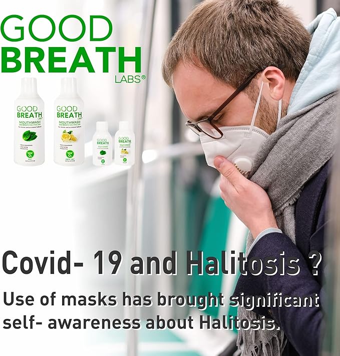 Goodbreath Mouthwash - Mint Mouth Rinse for Chronic Halitosis - New Ozone Technology Oral Rinse - Halitosis Treatment & Bad Breath Neutralizer - Mouthwash for Gum Diseases - Alcohol-Free | 2 Pack