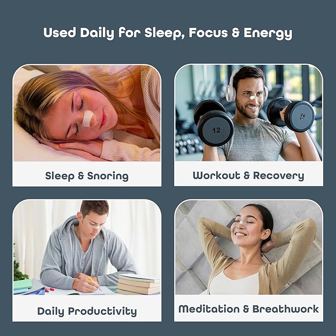 SleepHabits Breathing Strips, Non-Toxic 3rd Party Tested Nose Strips for Breathing | Nasal Strips for Snoring Solution | Extra Strength for Sensitive Skin | Nasal Strips for Sleeping, Eucalyptus- 45ct